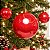 Bolas de Natal em Tubo - Vermelho - Perolado - 12cm - 4 unidades - Cromus - Rizzo - Imagem 1