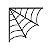 Transfer de 1/4 de Teia de Aranha - Halloween - 1 unidade - Rizzo - Imagem 1