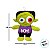 Pelúcia Frankstein Personalizado com Nome - Verde e Roxo - Halloween - 20,5cm - 1 unidade - Rizzo - Imagem 3
