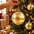 Bolas de Natal em Tubo - Ouro - Perolado - 12cm - 4 unidades - Cromus - Rizzo - Imagem 4