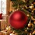Bolas de Natal em Tubo - Vermelho - Fosco - 12cm - 4 unidades - Cromus - Rizzo - Imagem 1
