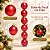Bolas de Natal em Tubo - Vermelho - Perolado - 8cm - 6 unidades - Cromus - Rizzo - Imagem 5