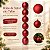 Bolas de Natal em Tubo - Vermelho - Fosco - 8cm - 6 unidades - Cromus - Rizzo - Imagem 5