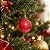 Bolas de natal em Tubo - Vermelho - Perolado - 4cm - 6 unidades - Cromus - Rizzo - Imagem 1