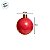 Bolas de natal em Tubo - Vermelho - Perolado - 4cm - 6 unidades - Cromus - Rizzo - Imagem 3