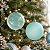 Bolas de Natal em Tubo - Azul Água Marinha - Transparente e Fosco - 8cm - 6 unidades - Cromus - Rizzo - Imagem 1