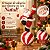 Enfeite Decorativo de Natal em Resina - Papai Noel se Equilibrando - 15x27x12cm - 1 unidade - Cromus - Rizzo - Imagem 2