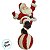 Enfeite Decorativo de Natal em Resina - Papai Noel se Equilibrando - 15x27x12cm - 1 unidade - Cromus - Rizzo - Imagem 3