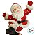 Enfeite Decorativo de Natal em Resina - Papai Noel se Equilibrando - 15x27x12cm - 1 unidade - Cromus - Rizzo - Imagem 7