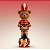 Soldado de Chumbo Urso de Resina com Tambor - Marrom, Vermelho e Verde - 9x30x10cm - 1 unidade - Cromus - Rizzo - Imagem 1