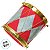 Enfeite para Pendurar de Natal - Tambor Vermelho e Azul - 7x8x7cm - 1 unidade - Cromus - Rizzo - Imagem 2