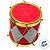 Enfeite para Pendurar de Natal - Tambor Vermelho e Azul - 7x8x7cm - 1 unidade - Cromus - Rizzo - Imagem 3