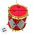 Enfeite para Pendurar de Natal - Tambor Vermelho e Azul - 7x8x7cm - 1 unidade - Cromus - Rizzo - Imagem 5