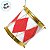 Enfeite para Pendurar de Natal - Tambor Branco e Vermelho - 7x8x7cm - 1 unidade - Cromus - Rizzo - Imagem 2