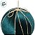 Bola de Natal - Veludo Verde e Laço Ouro - 15x15x15cm - 1 unidade - Cromus - Rizzo - Imagem 2