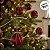 Bola de Natal - Veludo Vinho e Laço Ouro - 10x10x10cm - 4 unidades - Cromus - Rizzo - Imagem 5