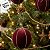 Bola de Natal - Veludo Vinho e Laço Ouro - 12x12x12cm - 2 unidades - Cromus - Rizzo - Imagem 5