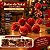 Bola de Natal - Veludo Vermelho e Laço Ouro - 8x8x8cm - 6 unidades - Cromus - Rizzo - Imagem 2