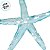 Enfeite Decorativo para Pendurar - Estrela do Mar Azul - 11,5x12x2cm - 1 unidade - Cromus - Rizzo - Imagem 2