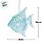 Enfeite Decorativo para Pendurar - Peixe Azul - 9x10x1,5cm - 1 unidade - Cromus - Rizzo - Imagem 3