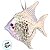 Enfeite Decorativo para Pendurar - Peixe Furta-Cor - 9x10x1,5cm - 1 unidade - Cromus - Rizzo - Imagem 2