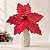 Poinsétia Decorativa - Vermelho com Glitter - 43cm - 1 unidade - Cromus - Rizzo - Imagem 1
