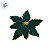 Poinsétia Decorativa - Verde Veludo - 44cm - 1 unidade - Cromus - Rizzo - Imagem 2