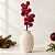 Pick Decorativo de Natal - Berry Veludo - Borgonha - 32cm - 1 unidade - Cromus - Rizzo - Imagem 1