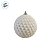Bola de Natal - Branco com Glitter Losango  - 8cm - 6 unidades - Cromus - Rizzo - Imagem 2