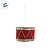Enfeite de Natal para Pendurar - Tambor - Vermelho e Ouro - 11x7cm - 1 unidade - Cromus - Rizzo - Imagem 2