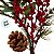 Galho Decorativo - Frutinhas Pequenas e Pinha - 20x39x7cm - 1 unidade - Cromus - Rizzo - Imagem 3