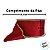 Fita Aramada Decorativa de Natal - Veludo Vermelho e Ouro - 6,3cm x 9,14m - 1 unidade - Cromus - Rizzo - Imagem 3
