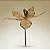 Poinsétia Decorativa - Veludo Ouro - 18x16x18cm - 1 unidade - Cromus - Rizzo - Imagem 1