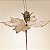 Poinsétia Decorativa - Champagne e Ouro - 19x20x18cm - 1 unidade - Cromus - Rizzo - Imagem 1