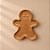Bandeja Decorativa de Natal - Boneco Gingerbread - Caramelo - 21,5cm - 1 unidade - Rizzo - Imagem 1