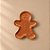 Bandeja Decorativa de Natal - Boneco Gingerbread - Terracota - 21,5cm - 1 unidade - Rizzo - Imagem 1