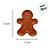 Bandeja Decorativa de Natal - Boneco Gingerbread - Terracota - 21,5cm - 1 unidade - Rizzo - Imagem 4