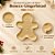 Bandeja Decorativa de Natal - Boneco Gingerbread - Nude - 21,5cm - 1 unidade - Rizzo - Imagem 2