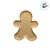Bandeja Decorativa de Natal - Boneco Gingerbread - Nude - 21,5cm - 1 unidade - Rizzo - Imagem 3