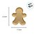 Bandeja Decorativa de Natal - Boneco Gingerbread - Nude - 21,5cm - 1 unidade - Rizzo - Imagem 4