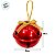 Enfeite Para Pendurar de Natal - Guizo Vermelho - 8cm - 1 unidade - Rizzo - Imagem 3