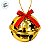 Enfeite Para Pendurar de Natal - Guizo Dourado - 8cm - 1 unidade - Rizzo - Imagem 2