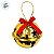 Enfeite Para Pendurar de Natal - Guizo Dourado - 6cm - 2 unidades - Rizzo - Imagem 2