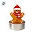 Vela Decorativa de Natal - Biscoito Gingerbread - 5cm - 3 unidades - Rizzo - Imagem 2