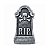 Enfeite Decorativo de Halloween - Lapide Rip Ossos - 30cm - 1 unidade - Cromus - Rizzo - Imagem 3