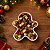Petisqueira Decorativa de Natal de Cerâmica - Biscoito Gingerbread - Branca - 13x2x15cm - 1 unidade - Rizzo - Imagem 4
