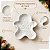 Petisqueira Decorativa de Natal de Cerâmica - Biscoito Gingerbread - Branca - 13x2x15cm - 1 unidade - Rizzo - Imagem 5