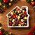 Petisqueira Decorativa de Natal de Cerâmica - Casa Gingerbread - Branca - 14,5x2x14,5cm - 1 unidade - Rizzo - Imagem 4