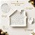 Petisqueira Decorativa de Natal de Cerâmica - Casa Gingerbread - Branca - 14,5x2x14,5cm - 1 unidade - Rizzo - Imagem 5