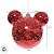 Bola de Natal - Mickey - Açucarada Vermelho - 8cm - Disney Original - 4 unidades - Cromus - Rizzo - Imagem 4